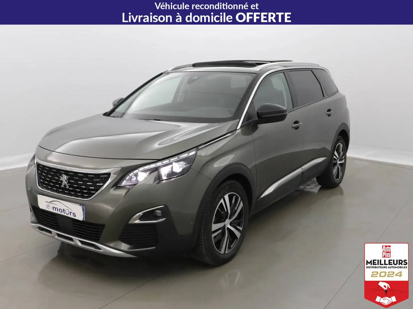 Peugeot 5008 PureTech 130 Allure +Toit +Cuir Gris - 1
