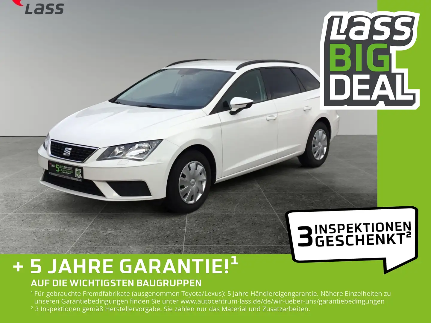 SEAT Leon 1.2 TSI ST Reference PDC, SHZ, GJR White - 1