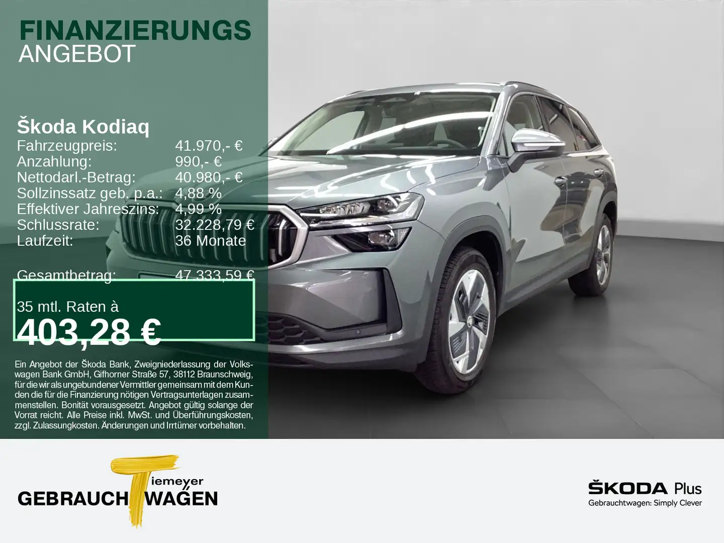 Skoda Kodiaq 2.0 TDI DSG 4x4 SELECTION MATRIX PANO Grau - 1