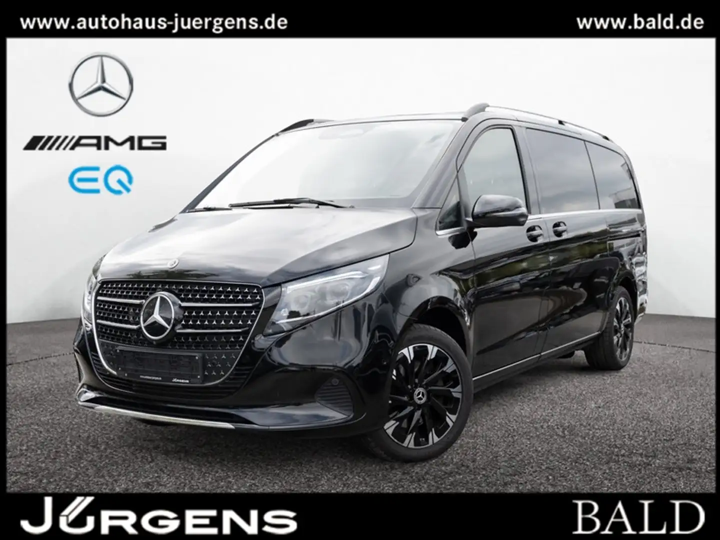 Mercedes-Benz V 220 AVANTGARDE L+MULTIBEAM+DISTR+AHK2,5+6SITZE Noir - 1