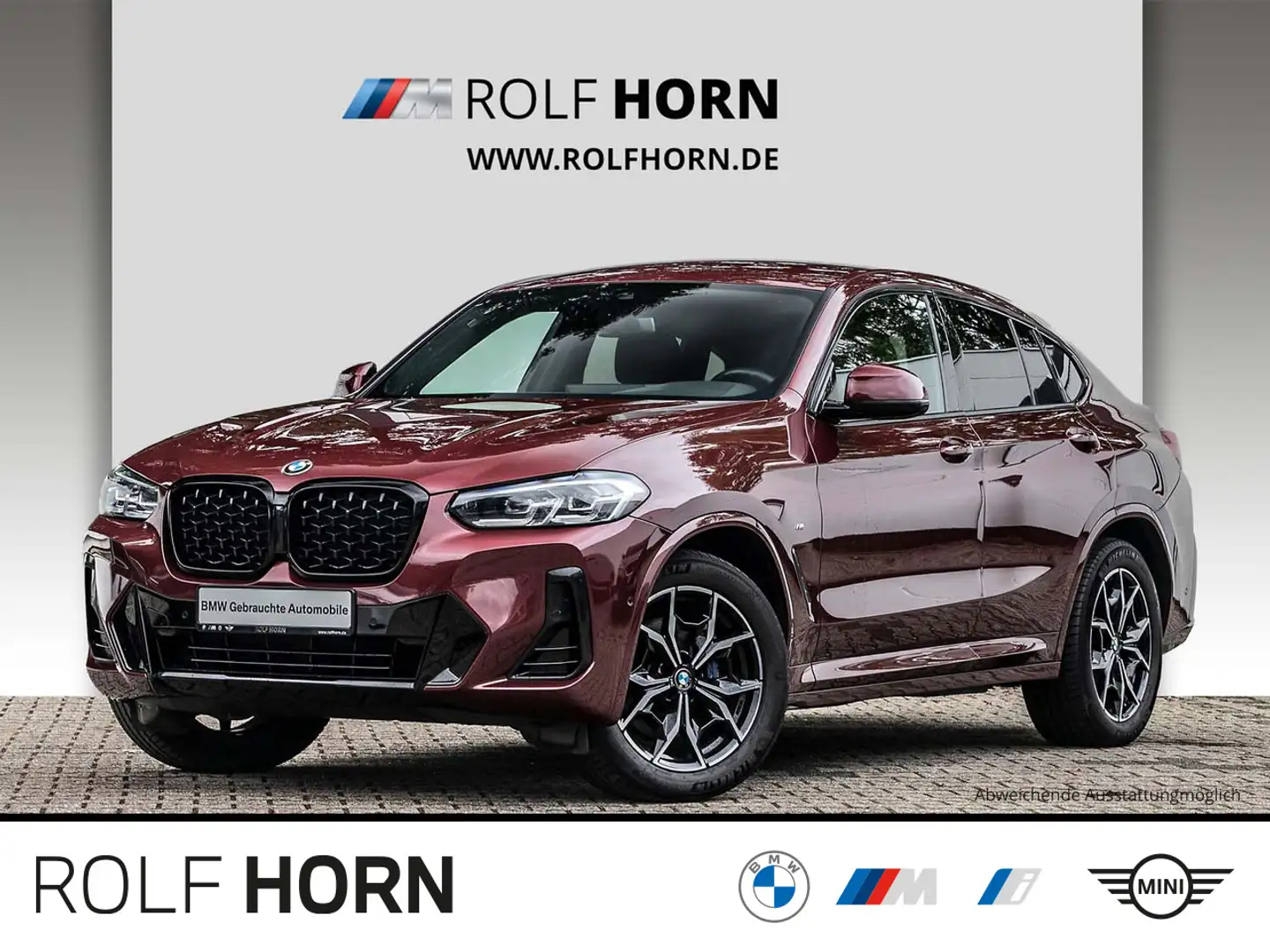 BMW X4 xDrive30d M Sportpaket Navi AHK RFK Klima SHZ Rood - 1