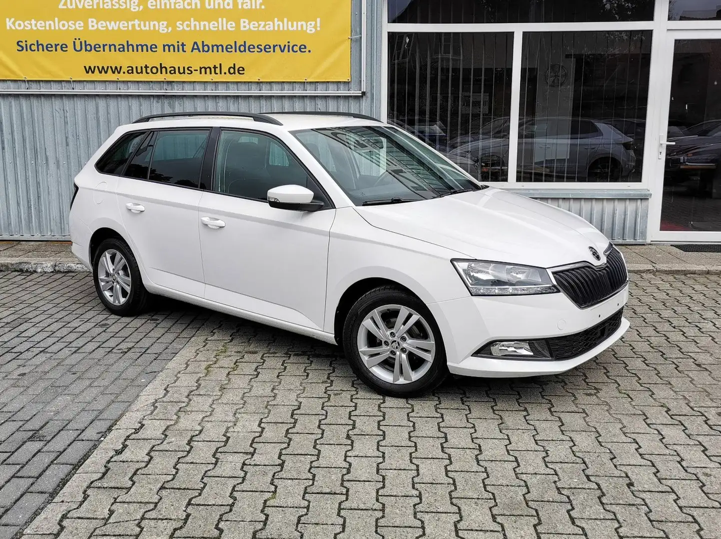 Skoda Fabia 1.0l TSI  COMBI NW-Garantie APP AlU SHZ Weiß - 2