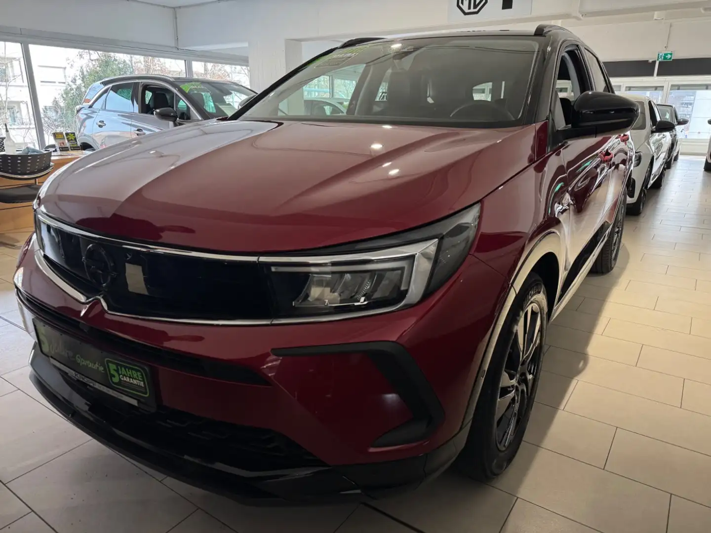 Opel Grandland 1.2 Turbo Alcantara+LED+Navi+SHZ+360° Rood - 2