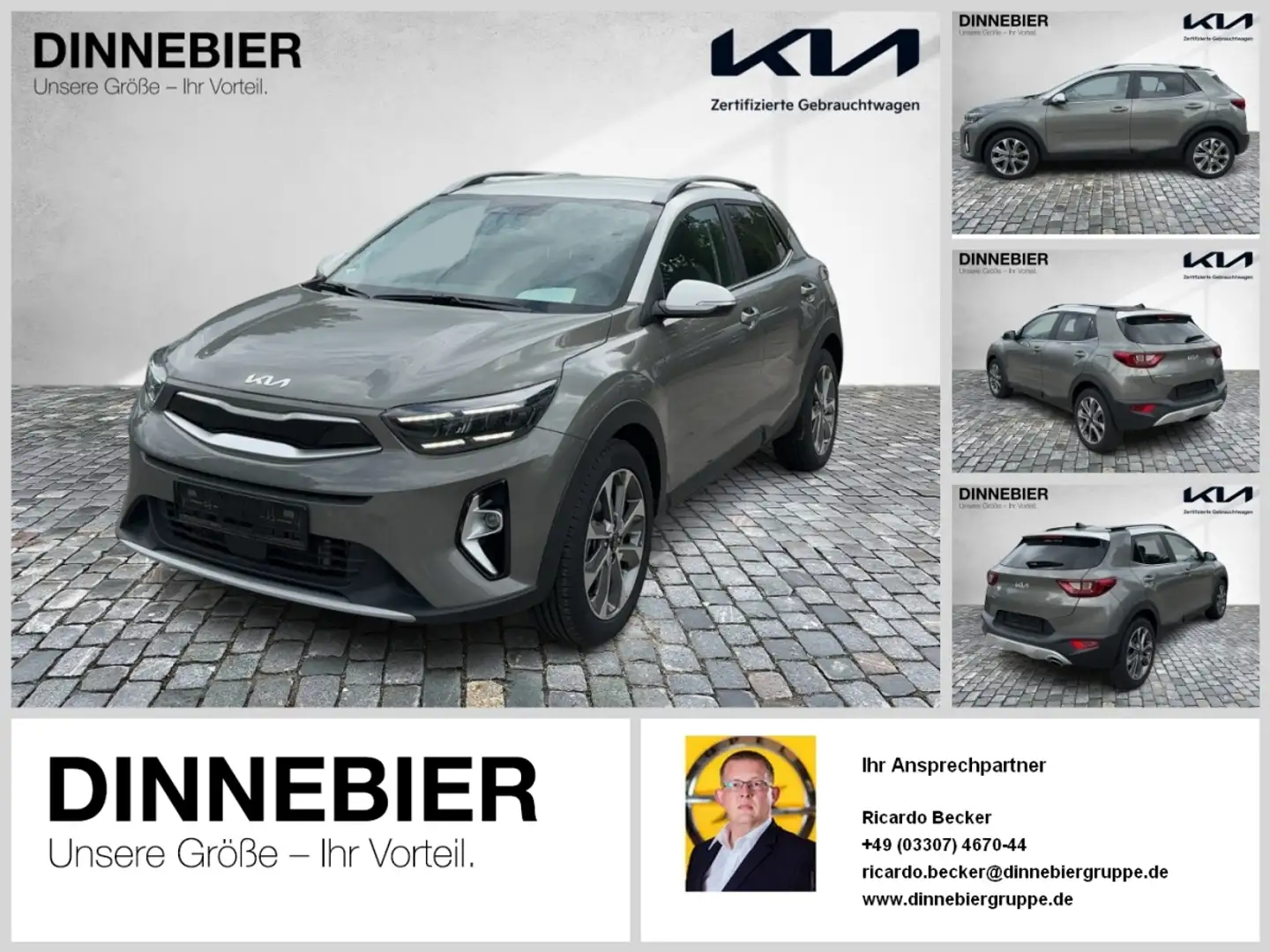 Kia Stonic Spirit Automatik+LED+Navi+Kamera+SHZ Blanc - 1