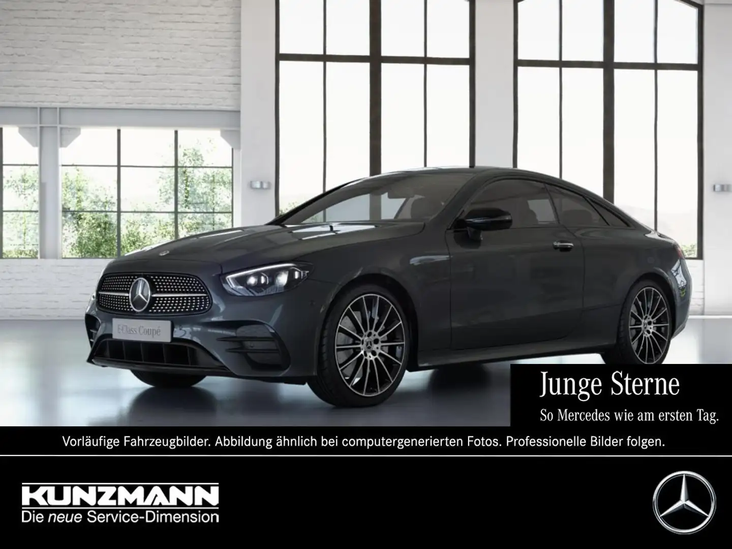 Mercedes-Benz E 450 4M Coupé AMG Night Distronic+ Memory 360° Gris - 1
