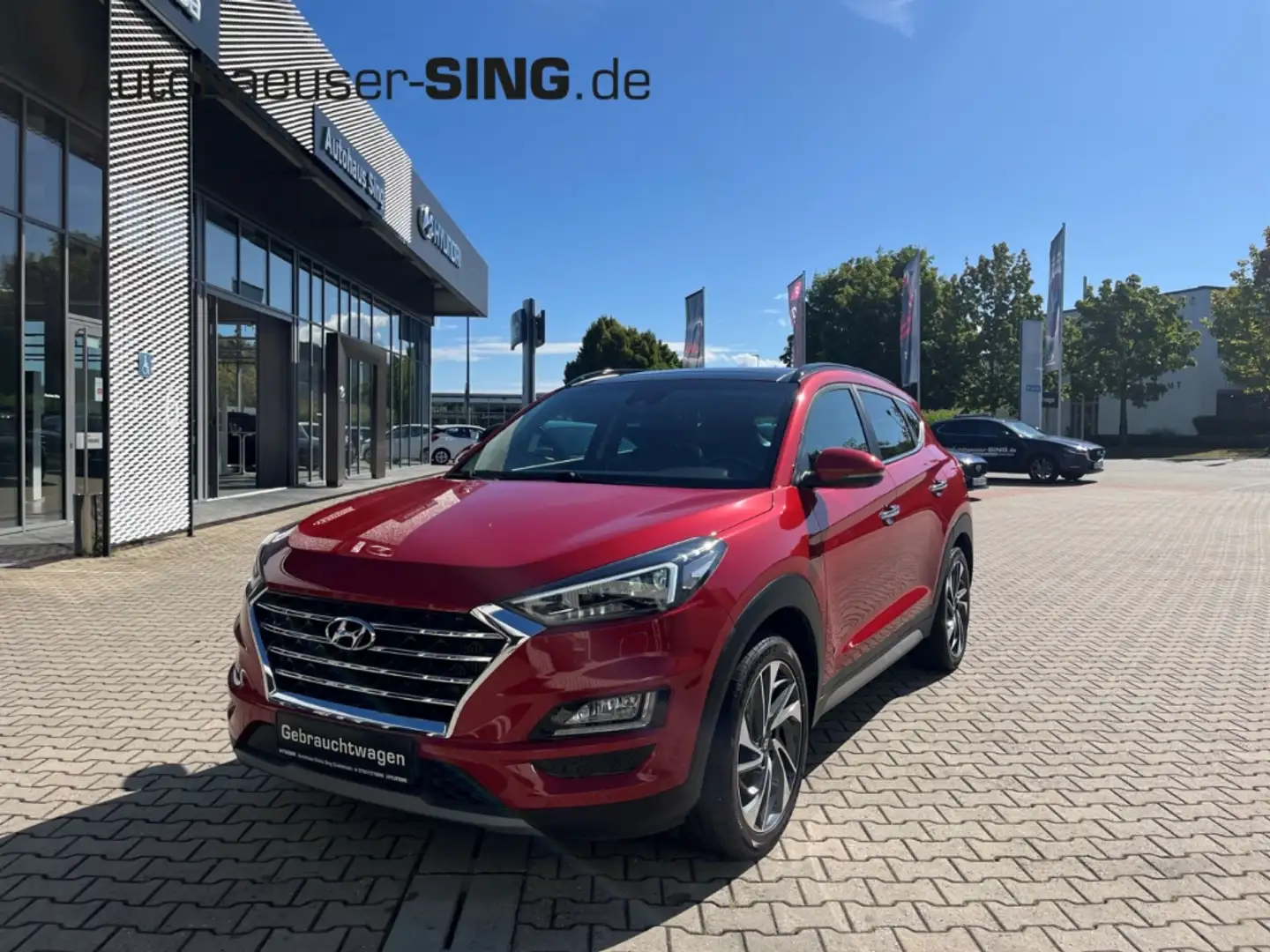 Hyundai TUCSON Premium Automatik Allrad Navi Krell LED Rot - 1