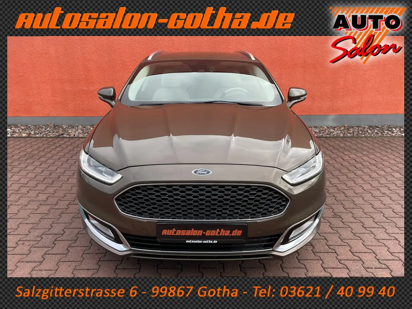 Ford Mondeo Turnier Vignale LED+Leder+Navi+4xSitzhzg Marrón - 2
