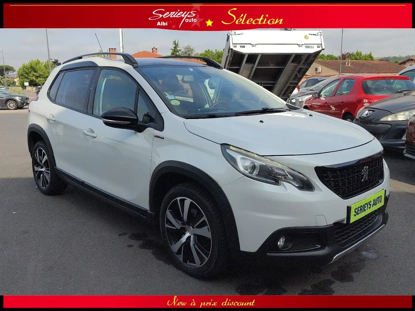 Peugeot 2008 GT LINE 1.6 BlueHDi 120 BVM6 GPS+JA17+GRIP CONTROL+TOIT PANO Weiß - 1