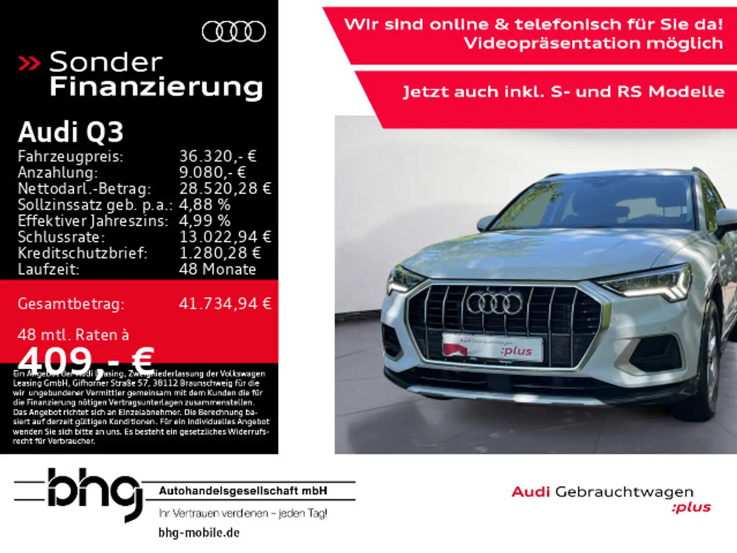 Audi Q3 35 TFSI advanced LED/Kamera/Navi/ACC/Assist/u Weiß - 1
