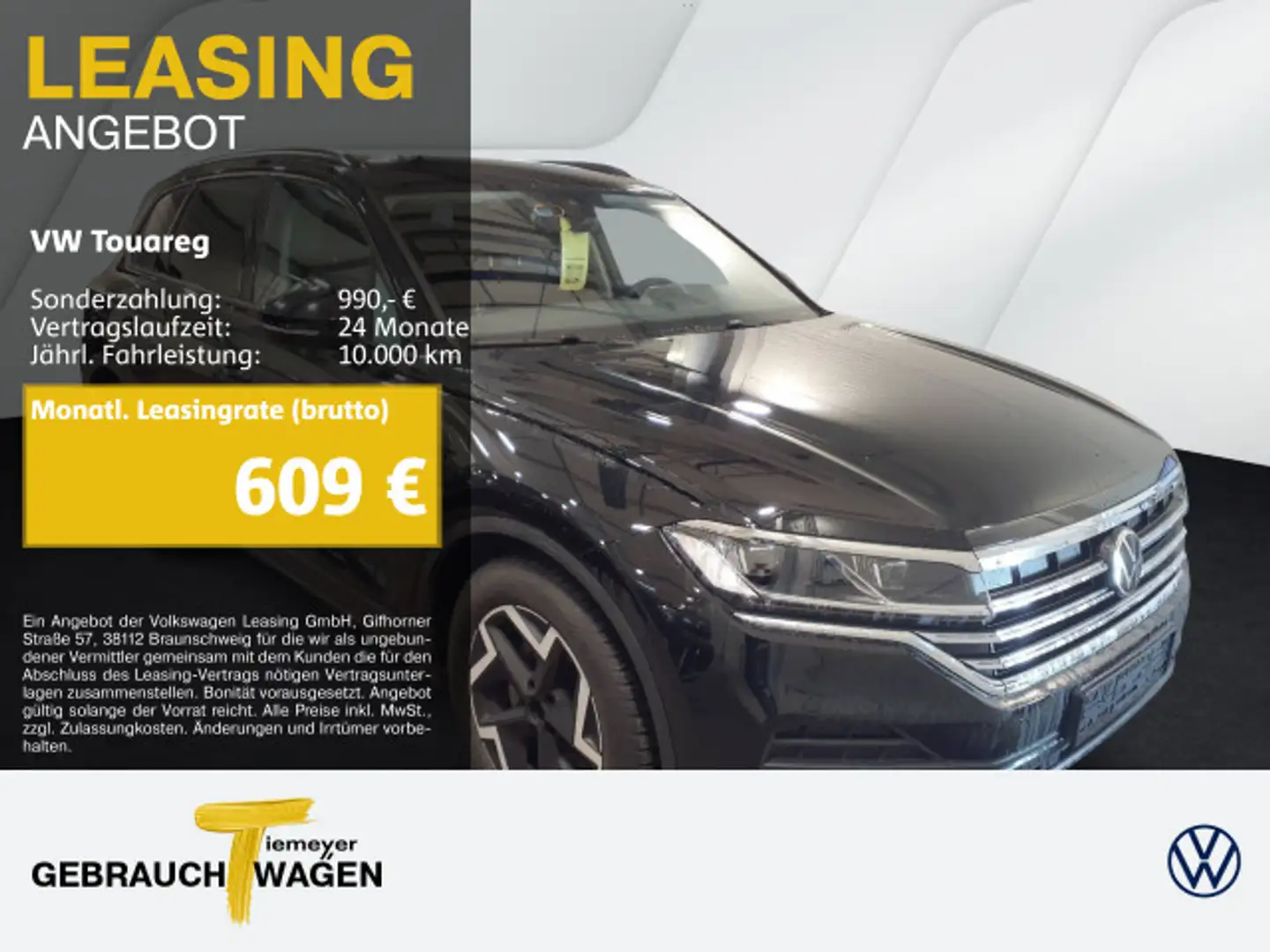 Volkswagen Touareg 3.0 TDI LM19 LUFT AHK LEDER Schwarz - 1