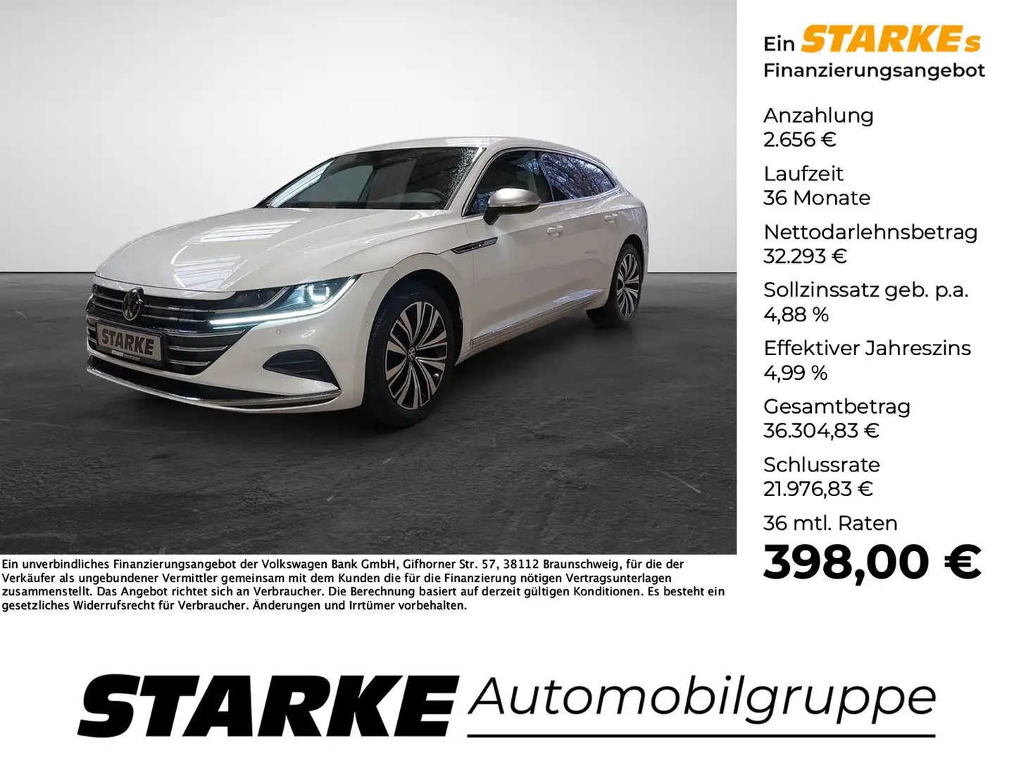 Volkswagen Arteon Shooting Brake 1.4 eHybrid DSG Elegance Weiß - 1