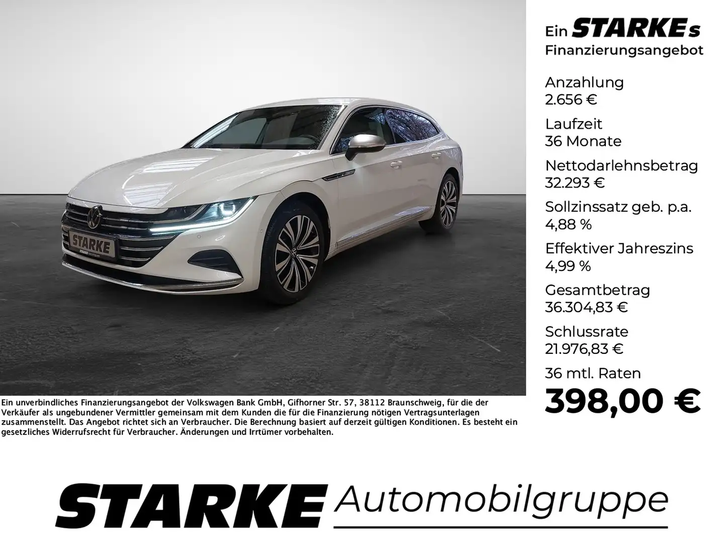 Volkswagen Arteon Shooting Brake 1.4 eHybrid DSG Elegance White - 1