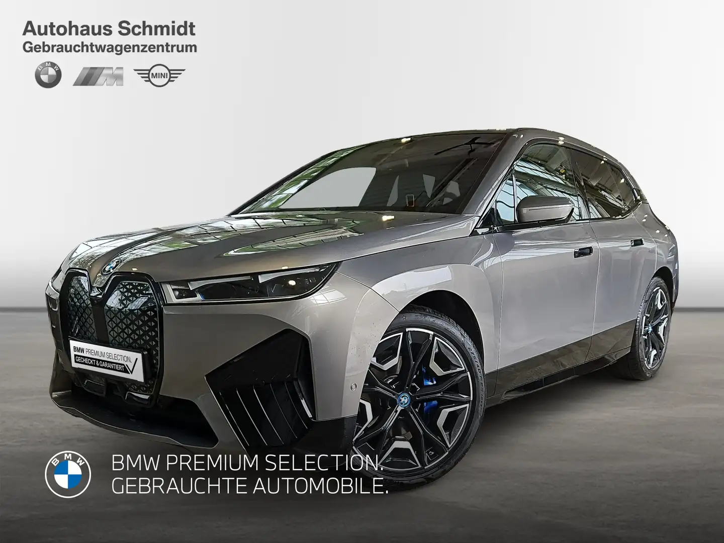 BMW iX xDrive50 652€ netto*Sportpaket*SkyLounge*AHK*H&K*D Šedá - 1