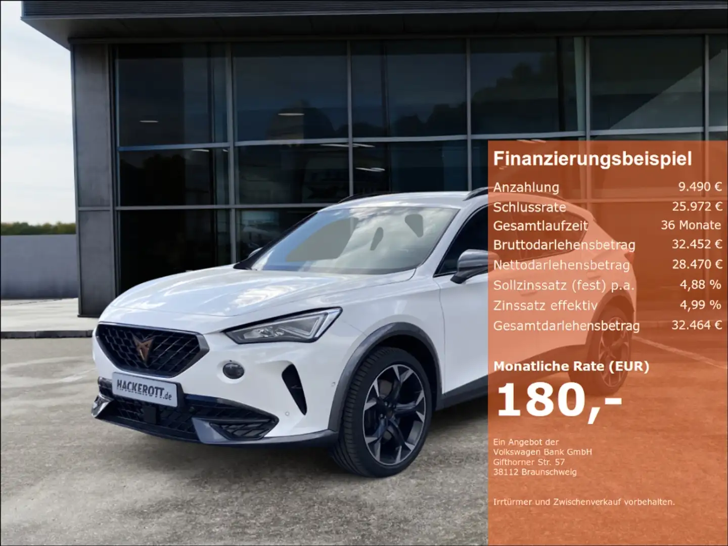 CUPRA Formentor VZ 2.0 TSI 4Drive 228 kW (310 PS) 7-Gang-DSG Weiß - 1