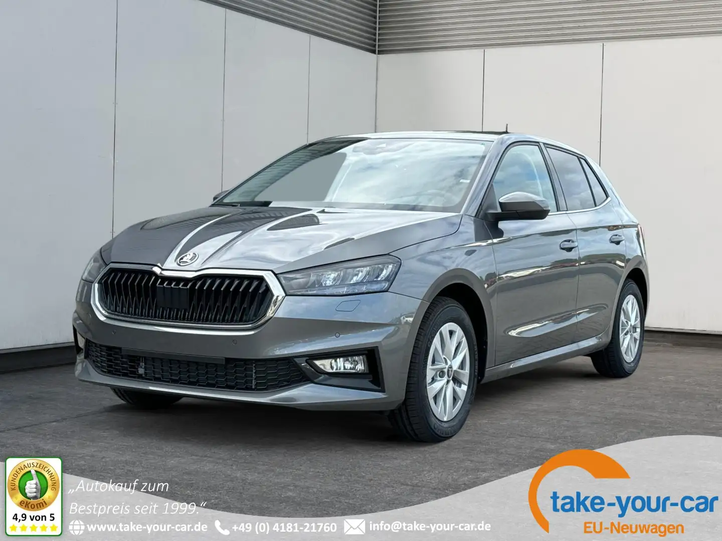 Skoda Fabia Selection ACC+SHZ+KAMERA+PDC+LED 1.0 TSI 85 kW ... Grau - 1