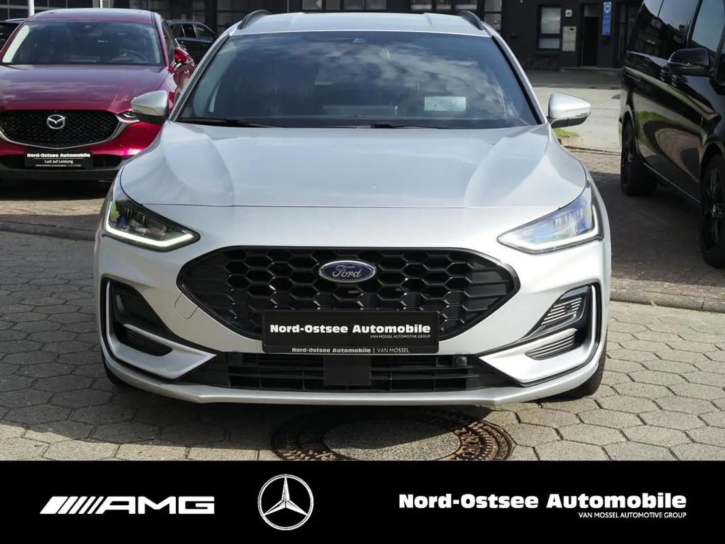 Ford Focus 1.0 ST-LINE X AHK HUD ACC ALARM AMBIENTE Silber - 2