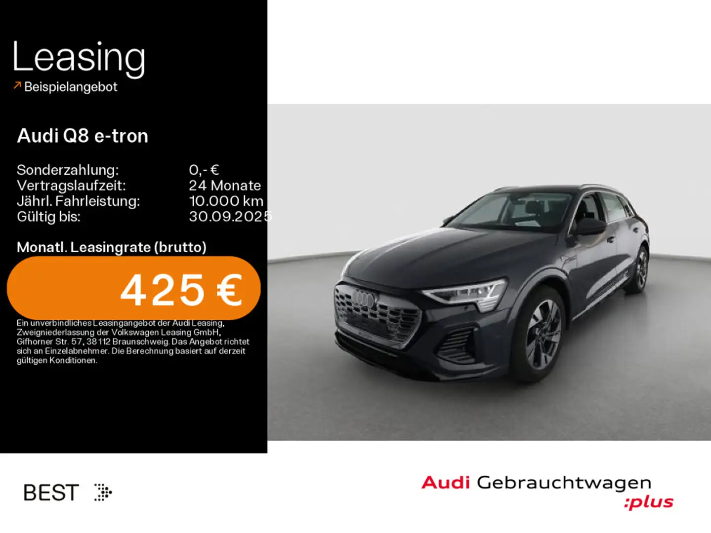 Audi Q8 e-tron 50 quattro S-LINE*NAVI-PLUS*MATRIX*VIR Grau - 1