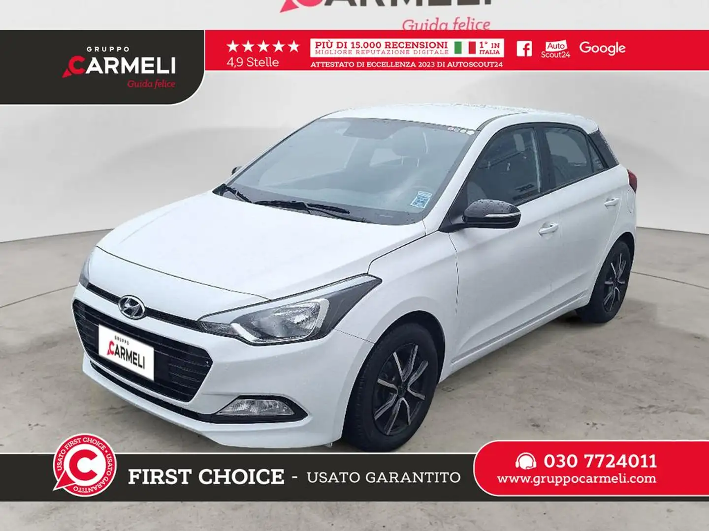 Hyundai i20 1.2 Classic 75cv 5p Bianco - 1