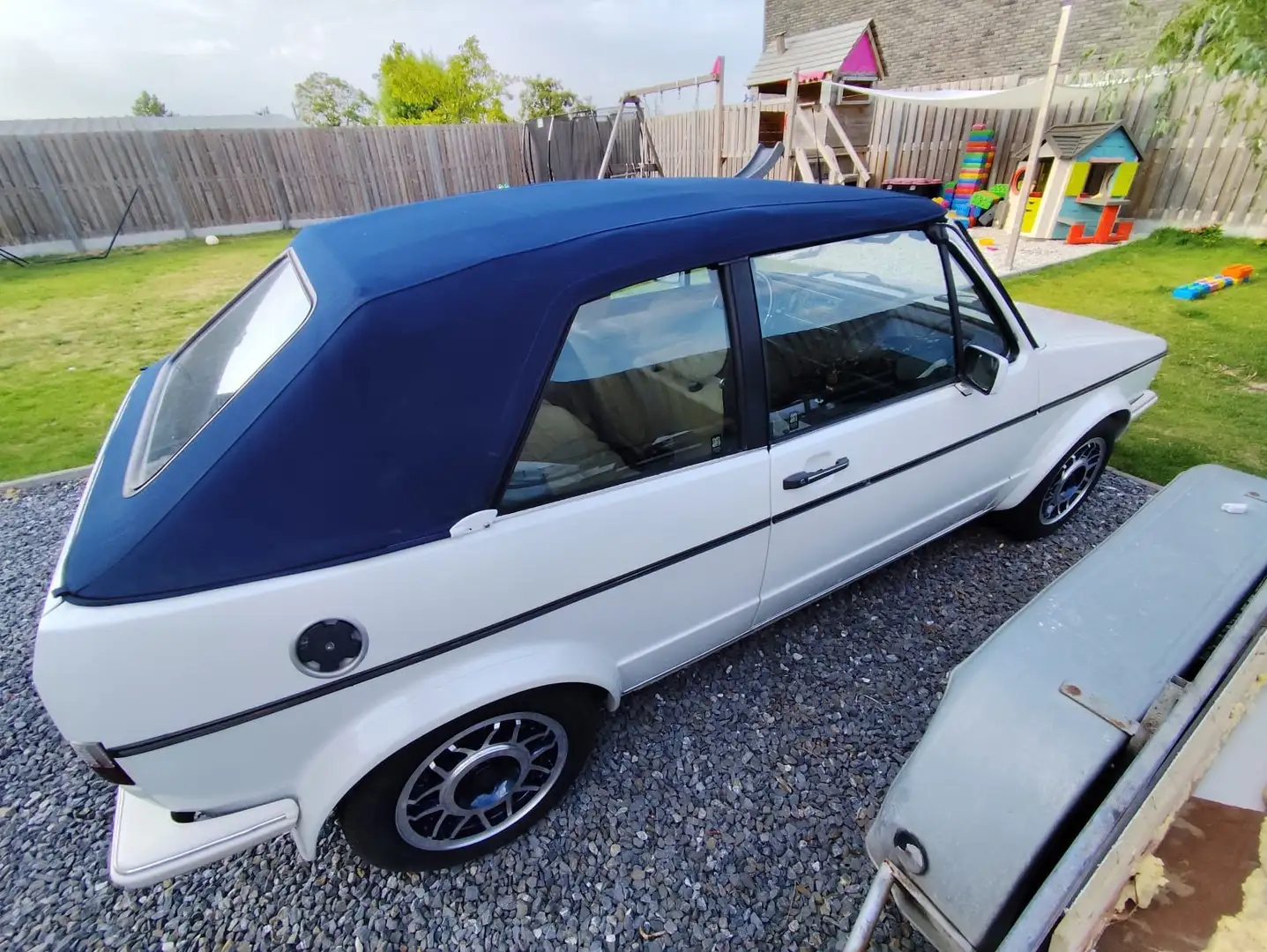 Oldtimer Volkswagen cabriolet Weiß - 2