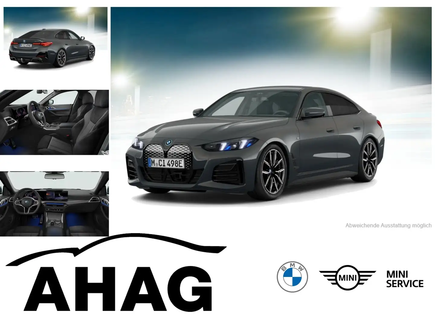 BMW i4 eDrive40 M Sportpaket Innovationsp. Klimaaut. Gris - 1