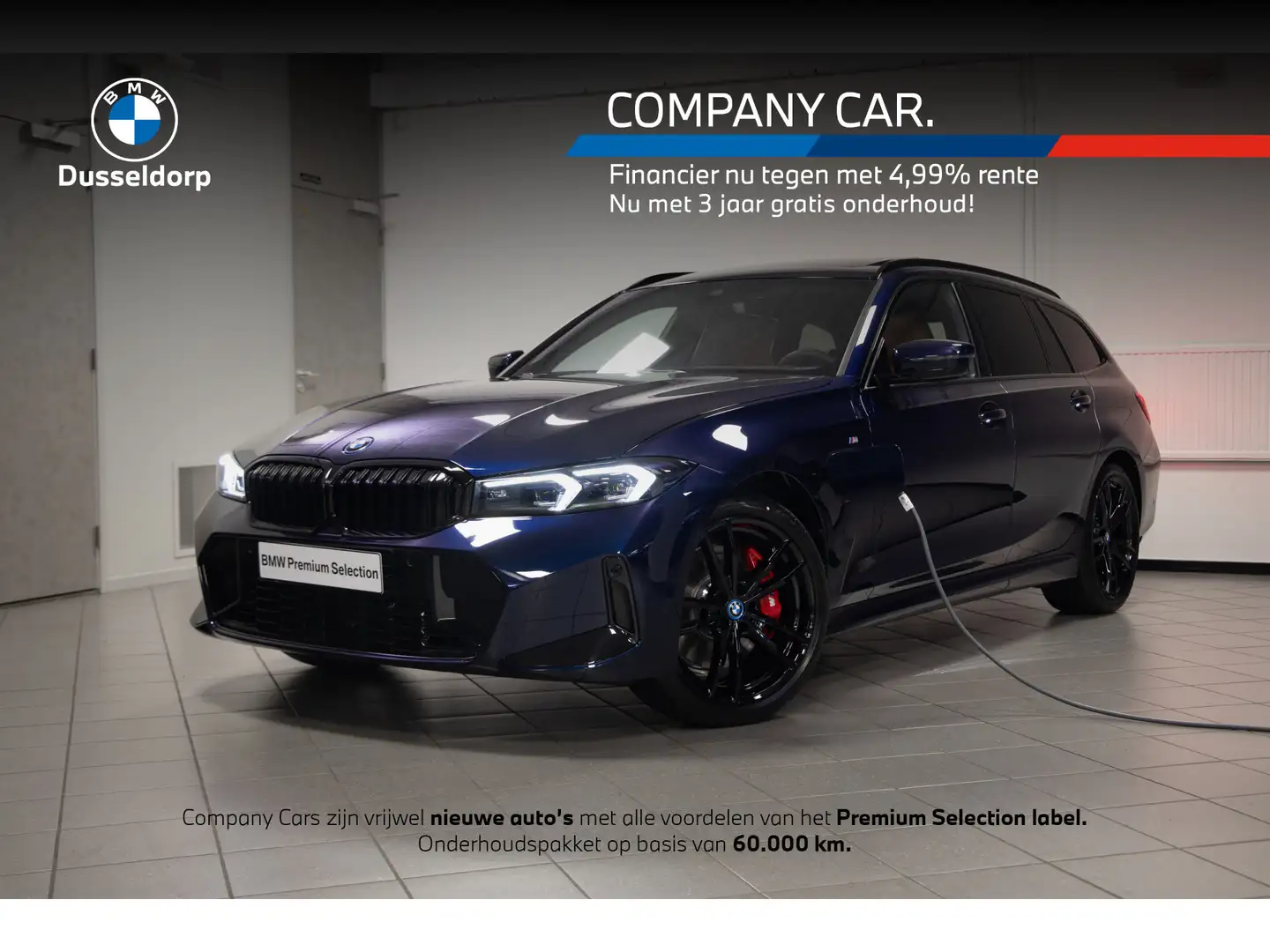 BMW 320 3 Serie Touring 320e M Sport Pro Bleu - 1
