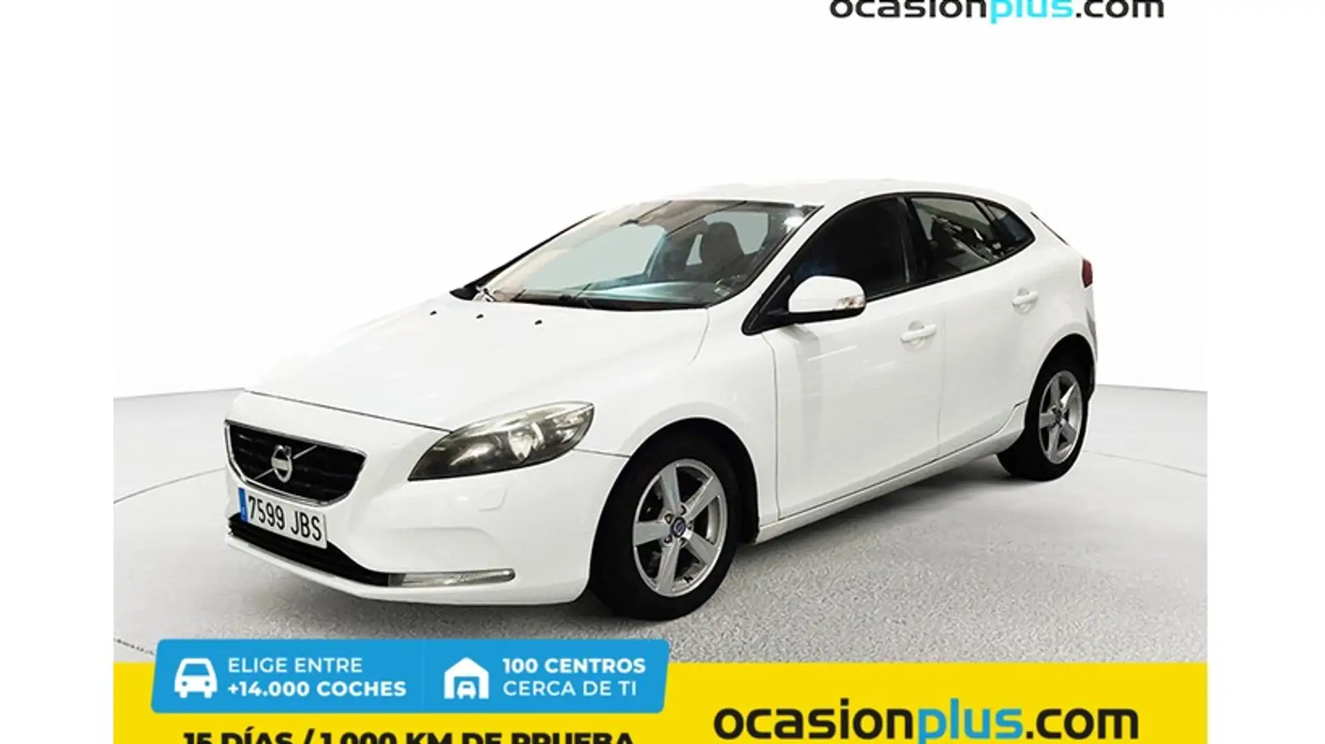 Volvo V40 D2 Kinetic Aut. 115 Blanc - 1