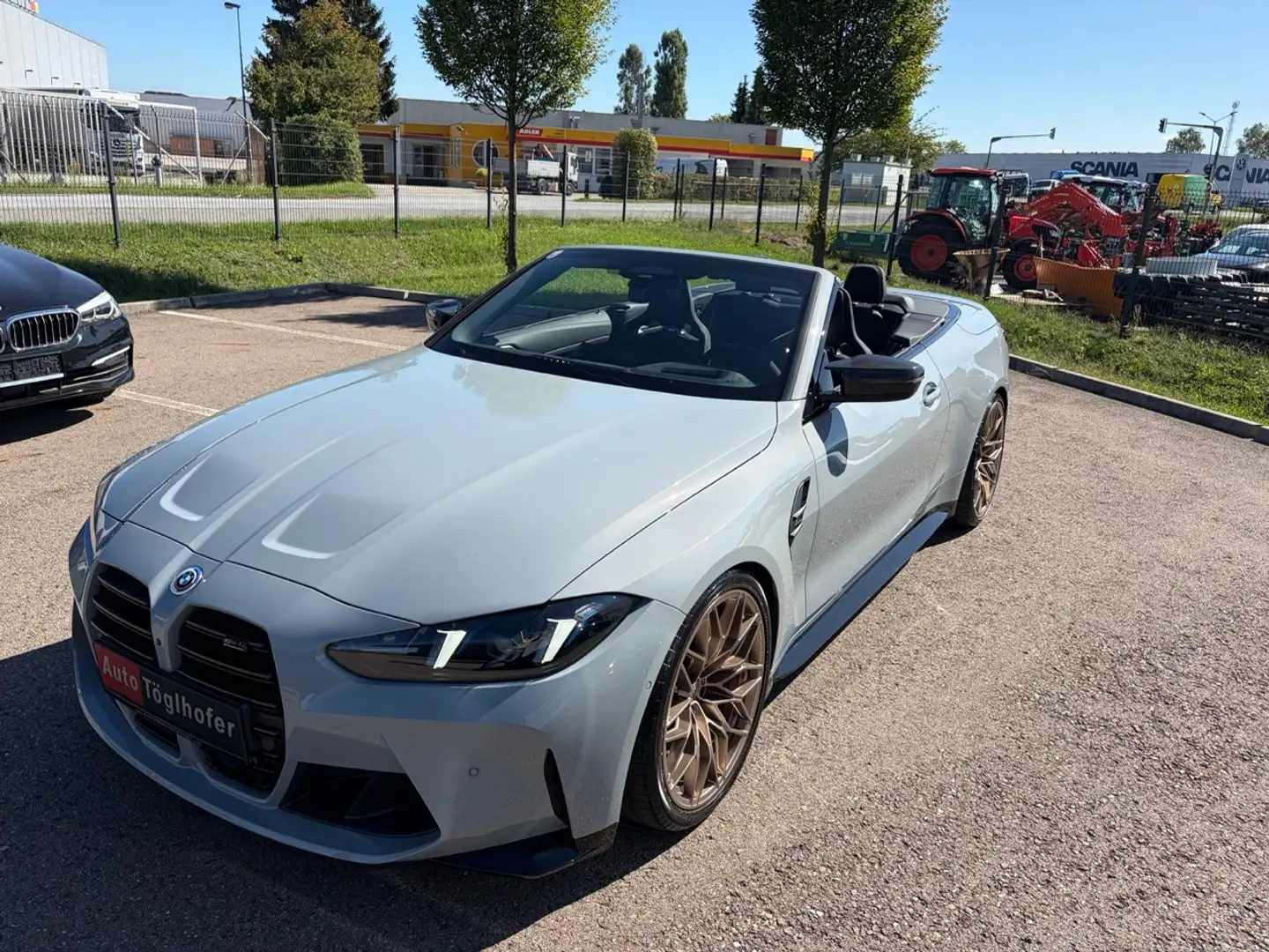 BMW M4 M4 Competition Cabrio xDrive 21" M-Performance Räder M-Carbon Schalensitze leasingfähig Grau - 2