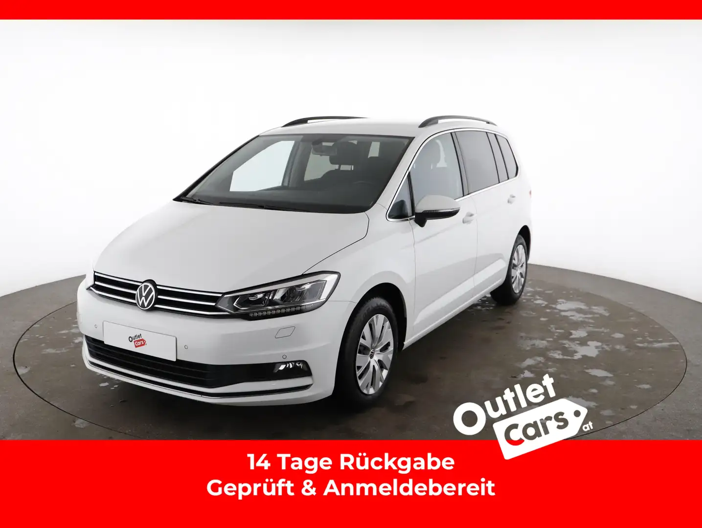 Volkswagen Touran 2.0 TDI Highline DSG LED+NAVI+EINPARKHILFE Weiß - 1