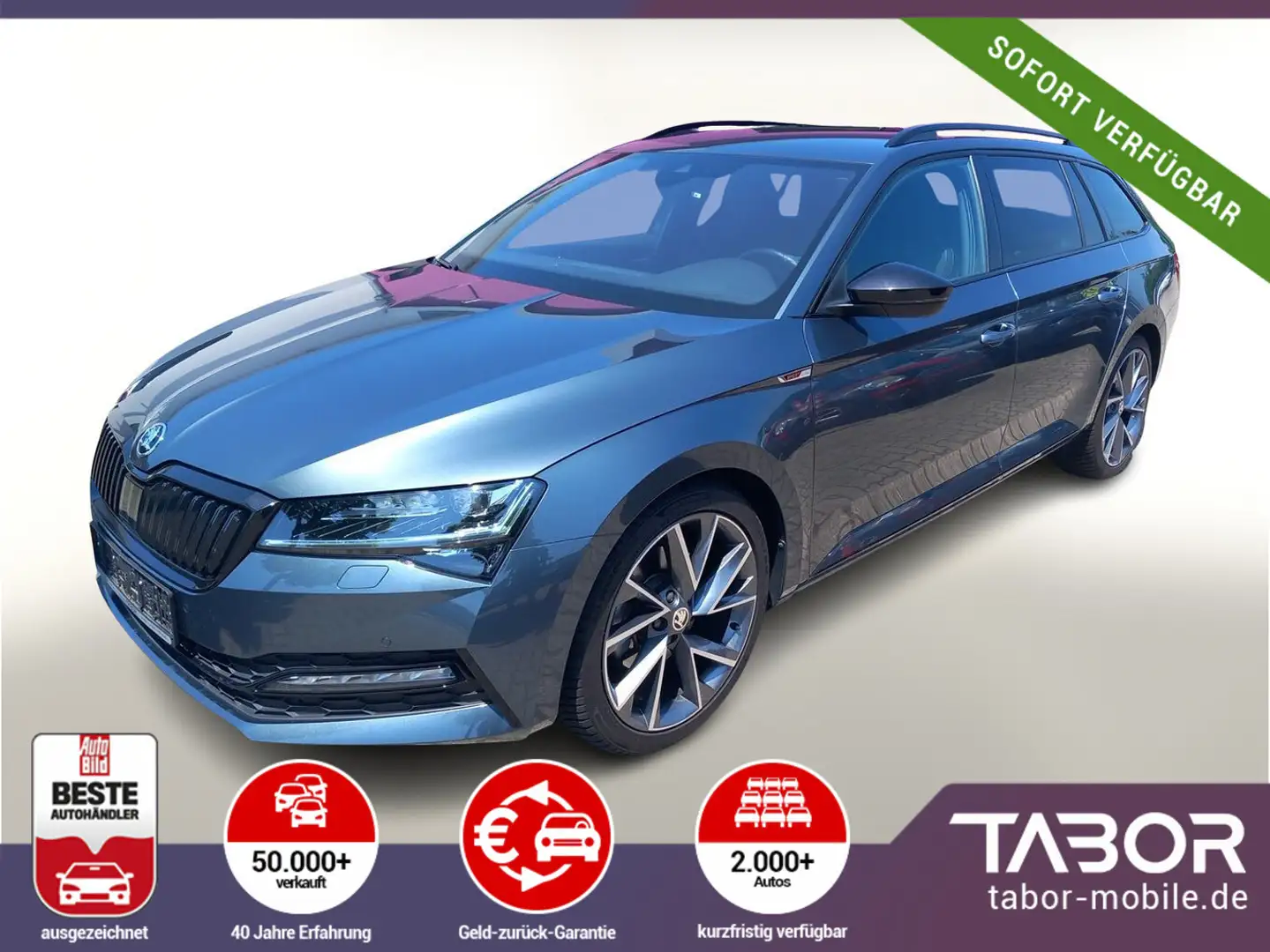 Skoda Superb Combi TDI 150 DSG Sportl Matrix Nav ACC Grau - 1