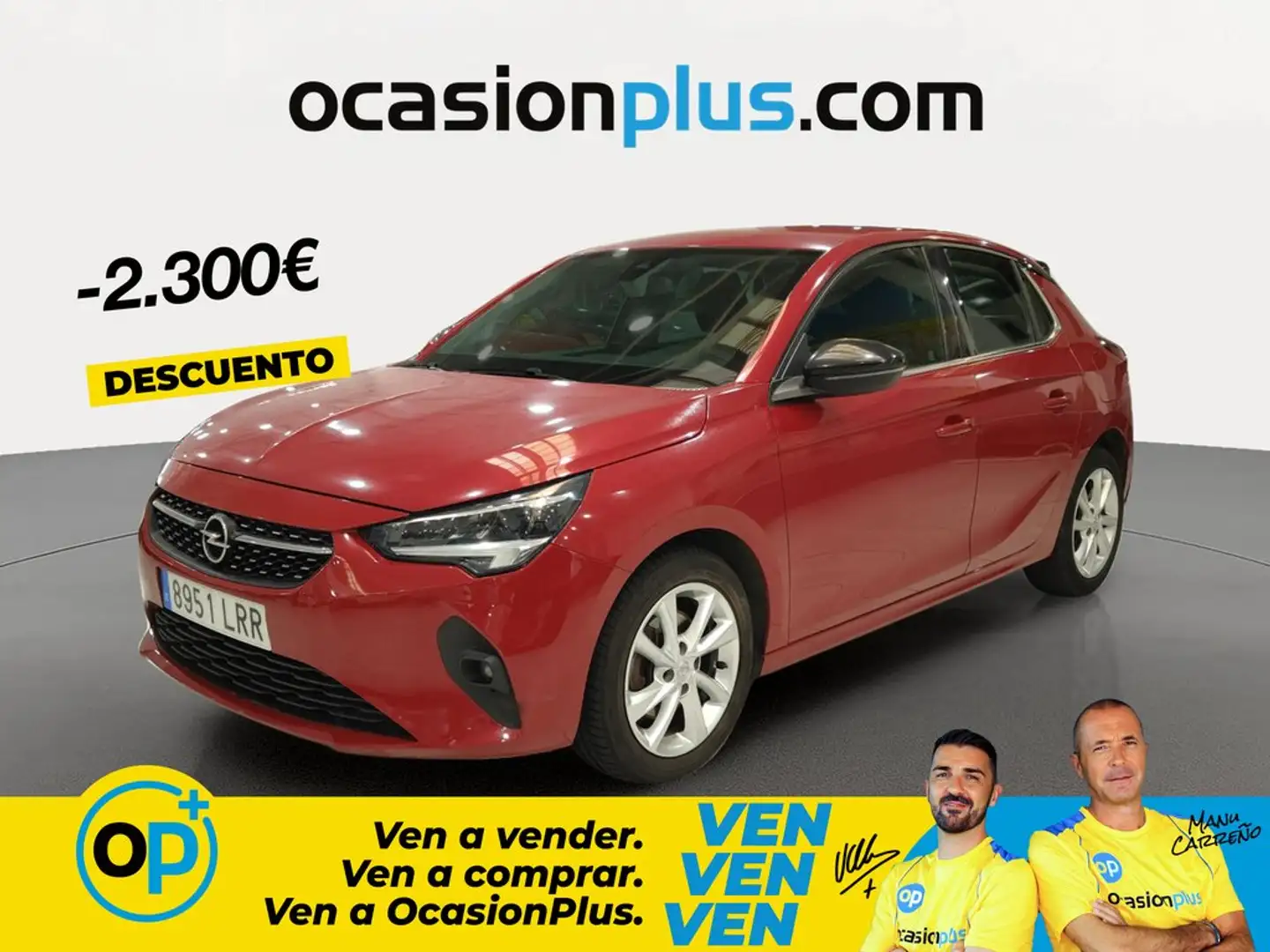 Opel Corsa 1.2T XHT S/S Elegance AT8 100 Rojo - 1