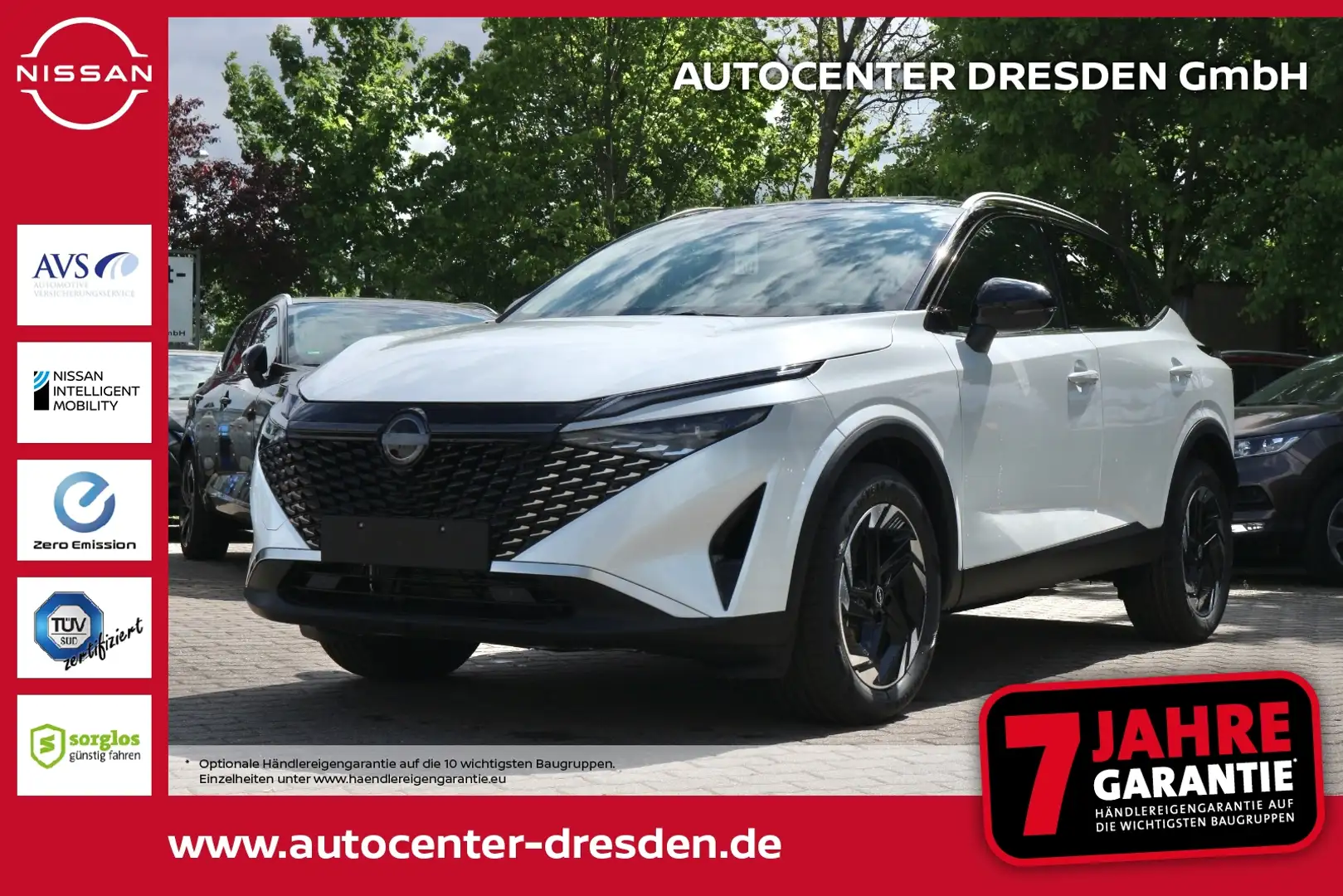 Nissan Qashqai 1.3 DIG-T MHEV 158 PS Navi kam HUD Pano Blanc - 1