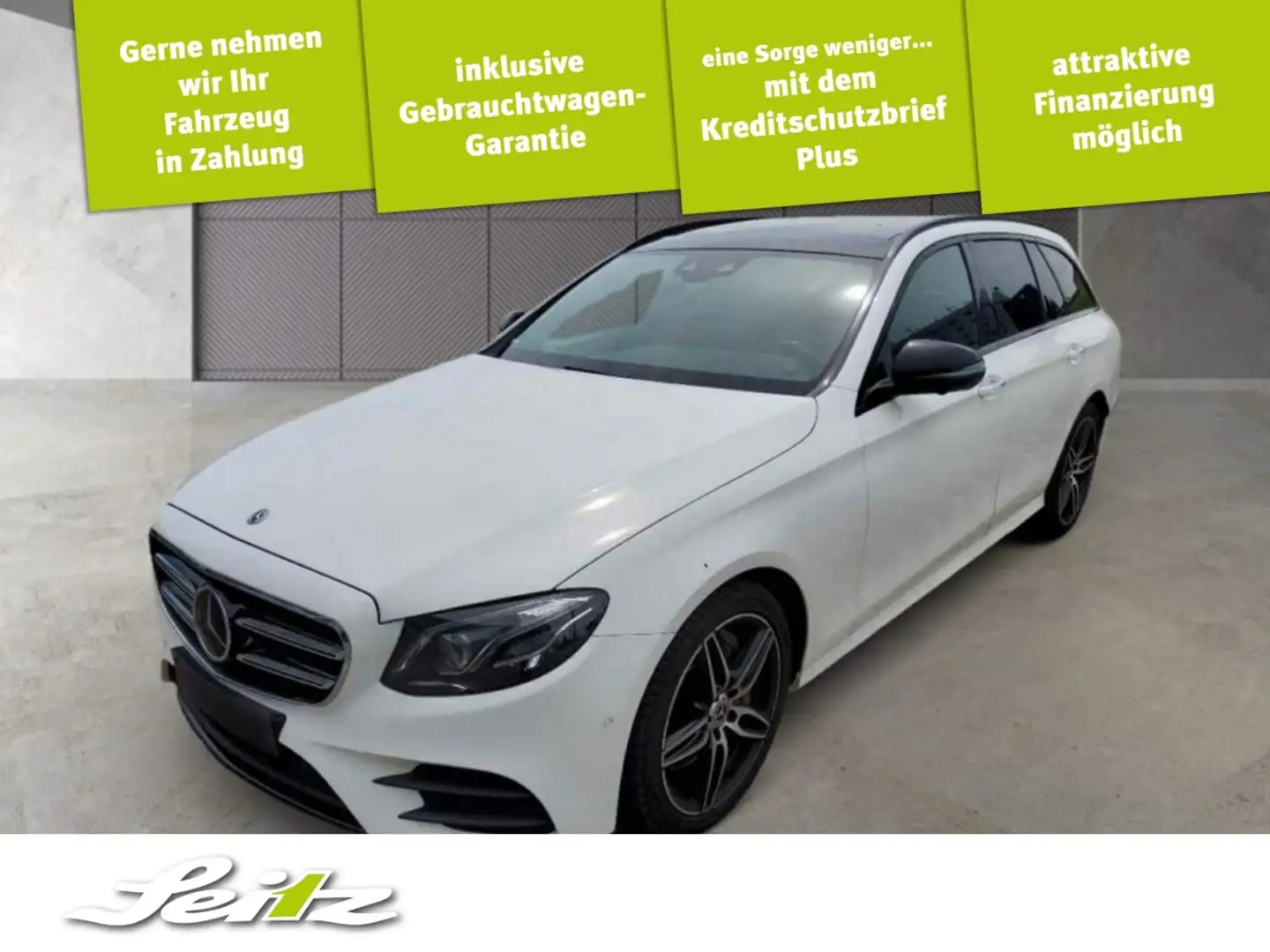 Mercedes-Benz E 400 d 2.0 CDI 4Matic *AHK*STANDH*PANO*BURMESTER* Blanc - 1