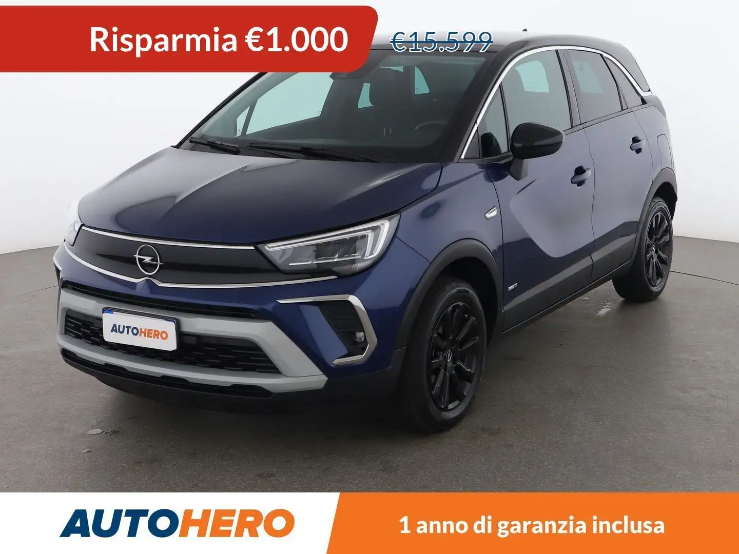 Opel Crossland X 1.2 Turbo Design & Tech 110 CV Blu/Azzurro - 1