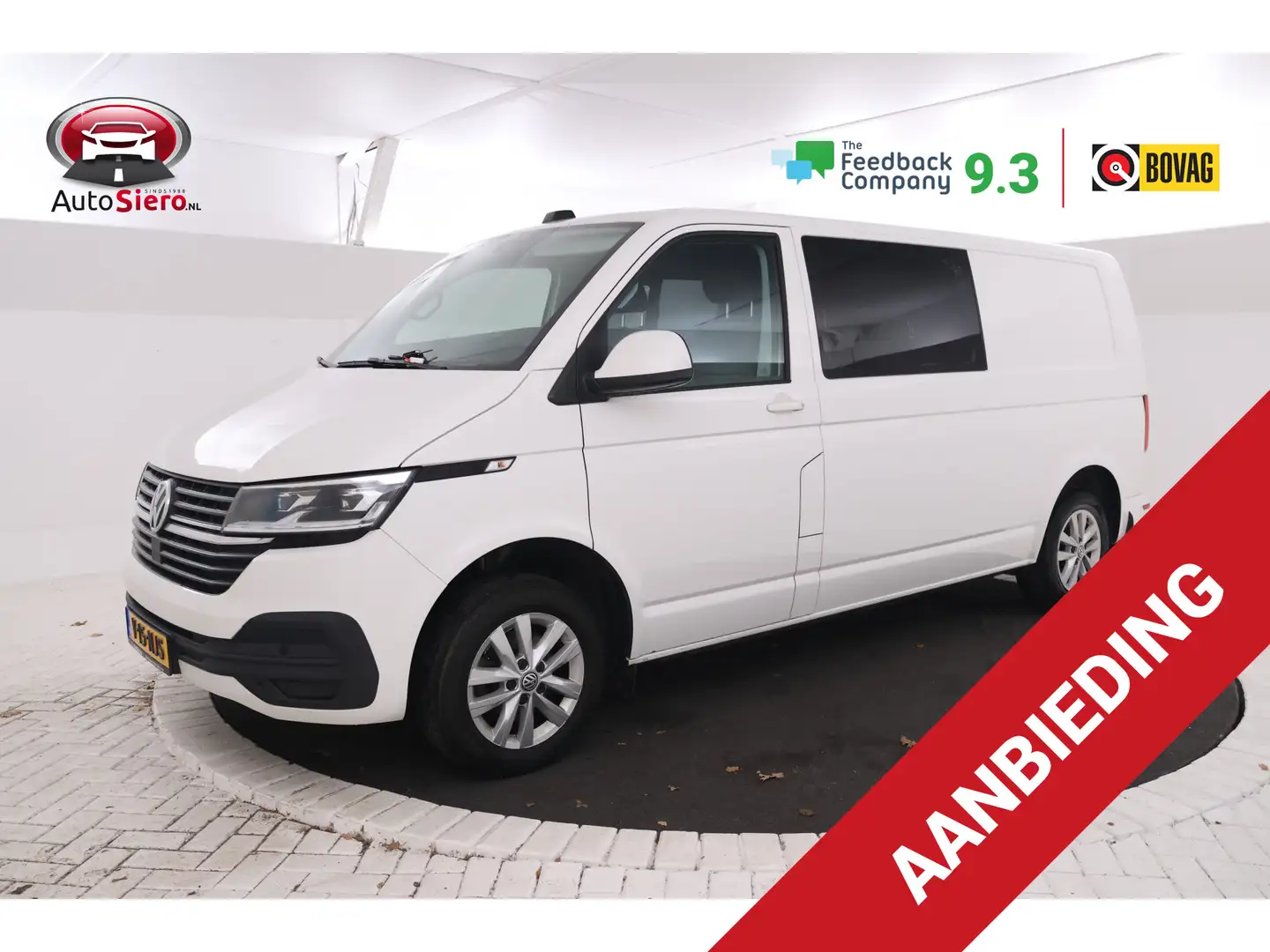 Volkswagen Transporter 2.0 TDI DC L1H1 26 Dubbel cabine, Volleder, Naviga Blanc - 1