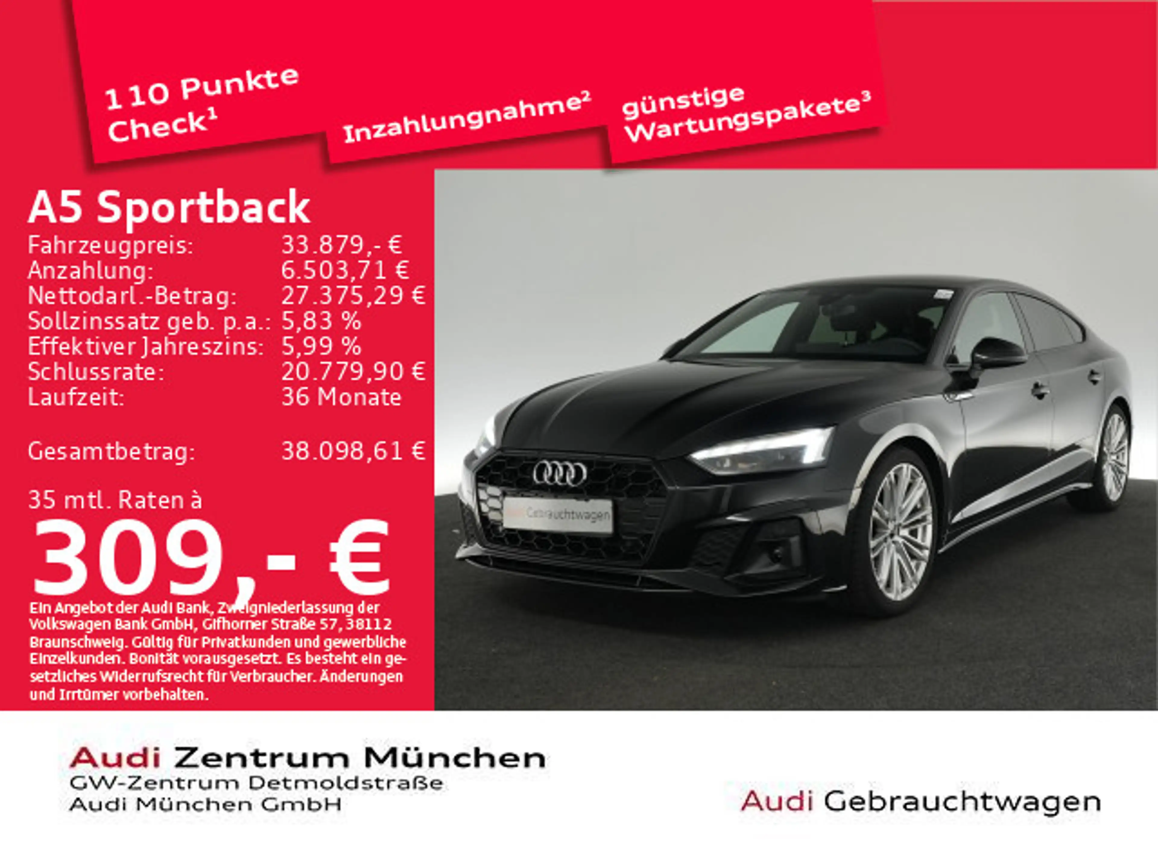 Audi A5 40 TDI S tronic S line HuD/Matrix/A
