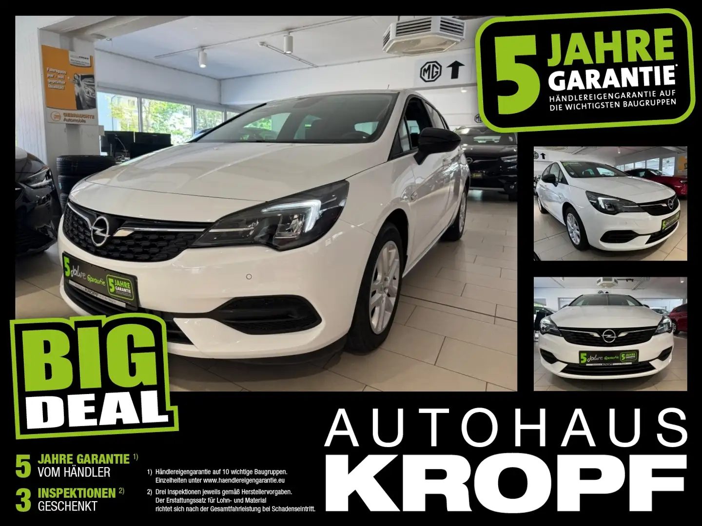 Opel Astra K 1.2 Turbo Edition LED+SHZ+Winterp.+Kam. Blanc - 1