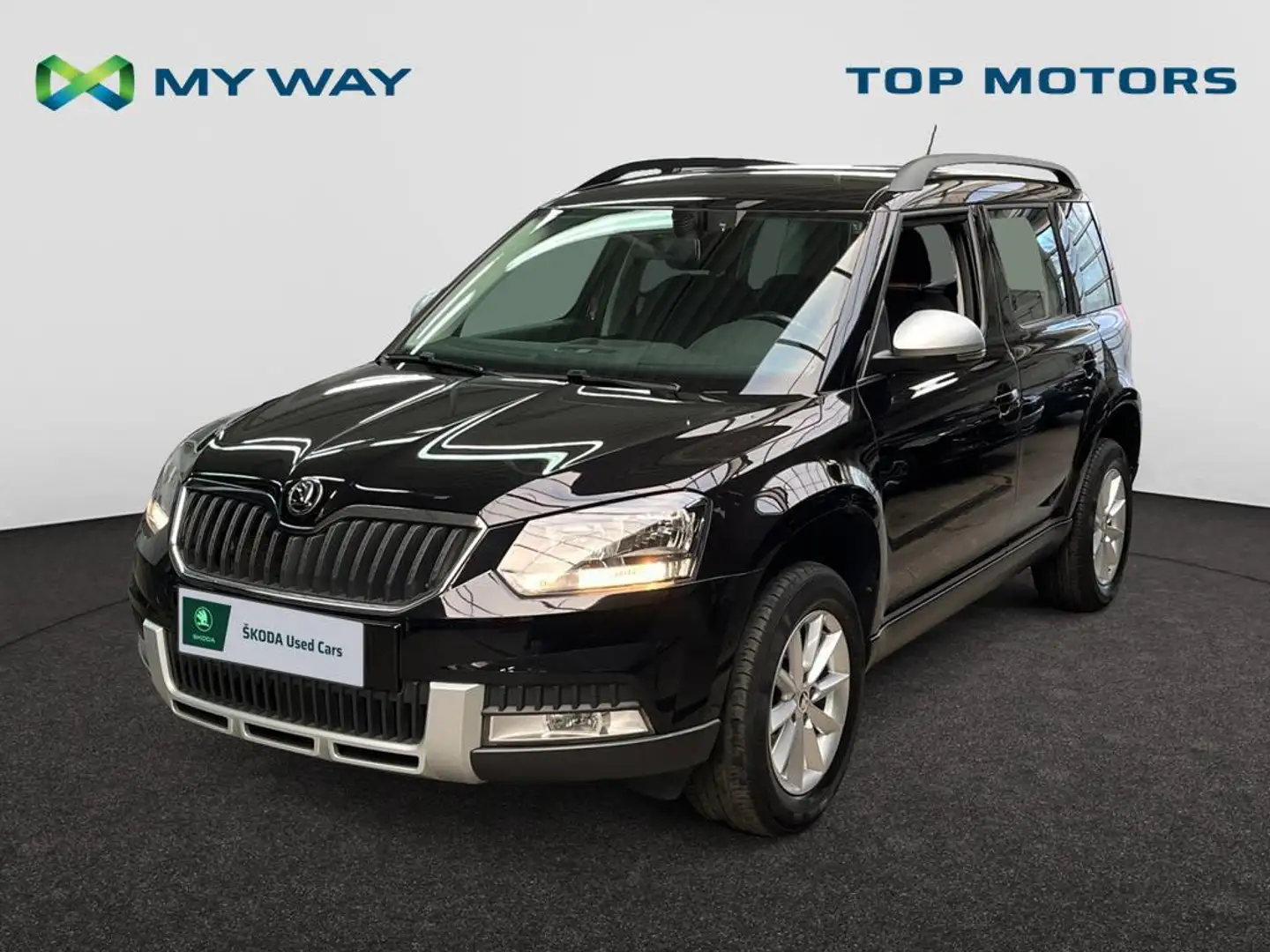 Skoda Yeti GARANTIE*110PK*SENSOREN A*GPS*BLUETOOTH*TOPWAY.BE Schwarz - 1