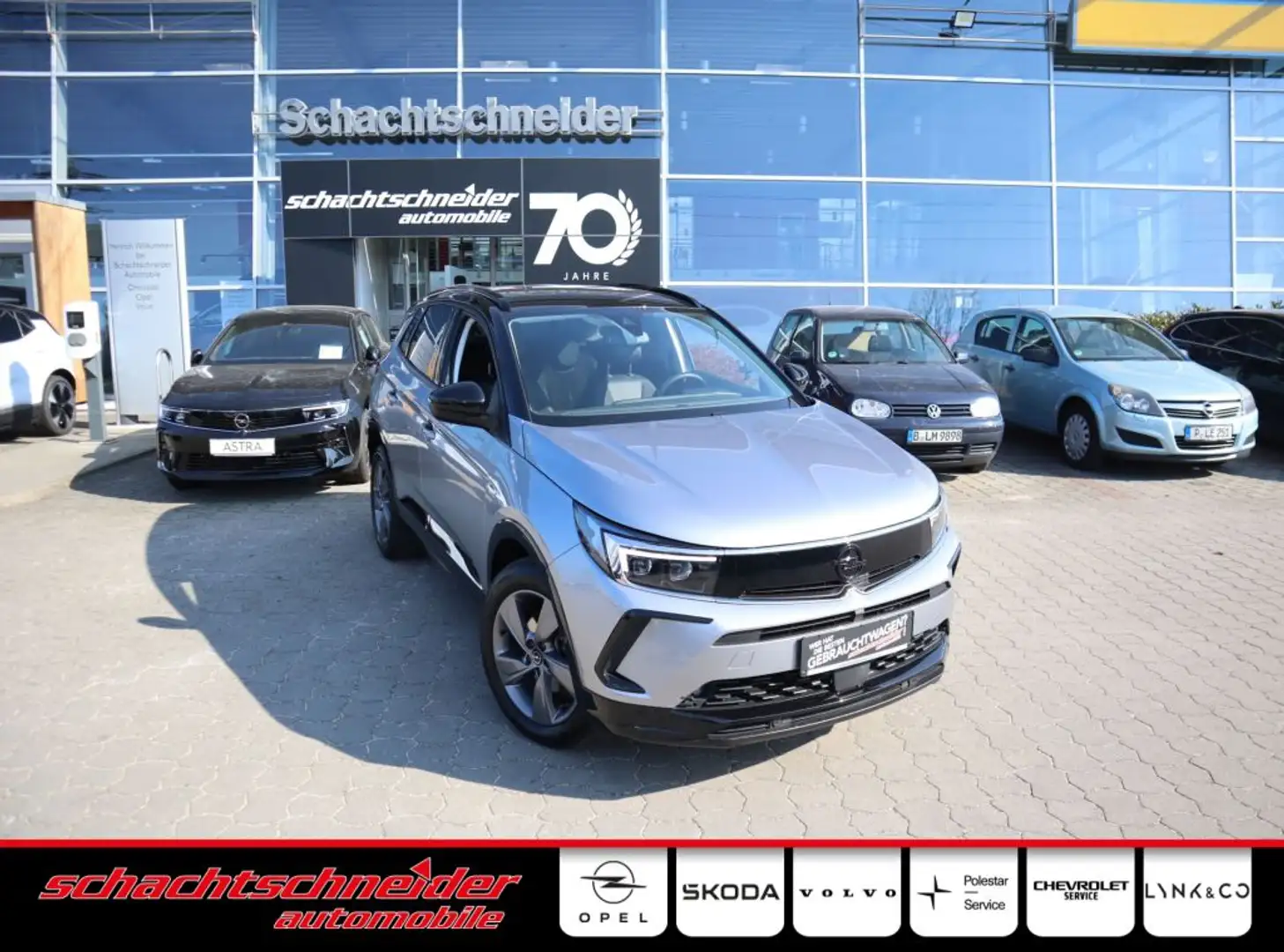 Opel Grandland GS 1.2 Turbo Aut.+Pixel LED+Allwetter Silber - 1