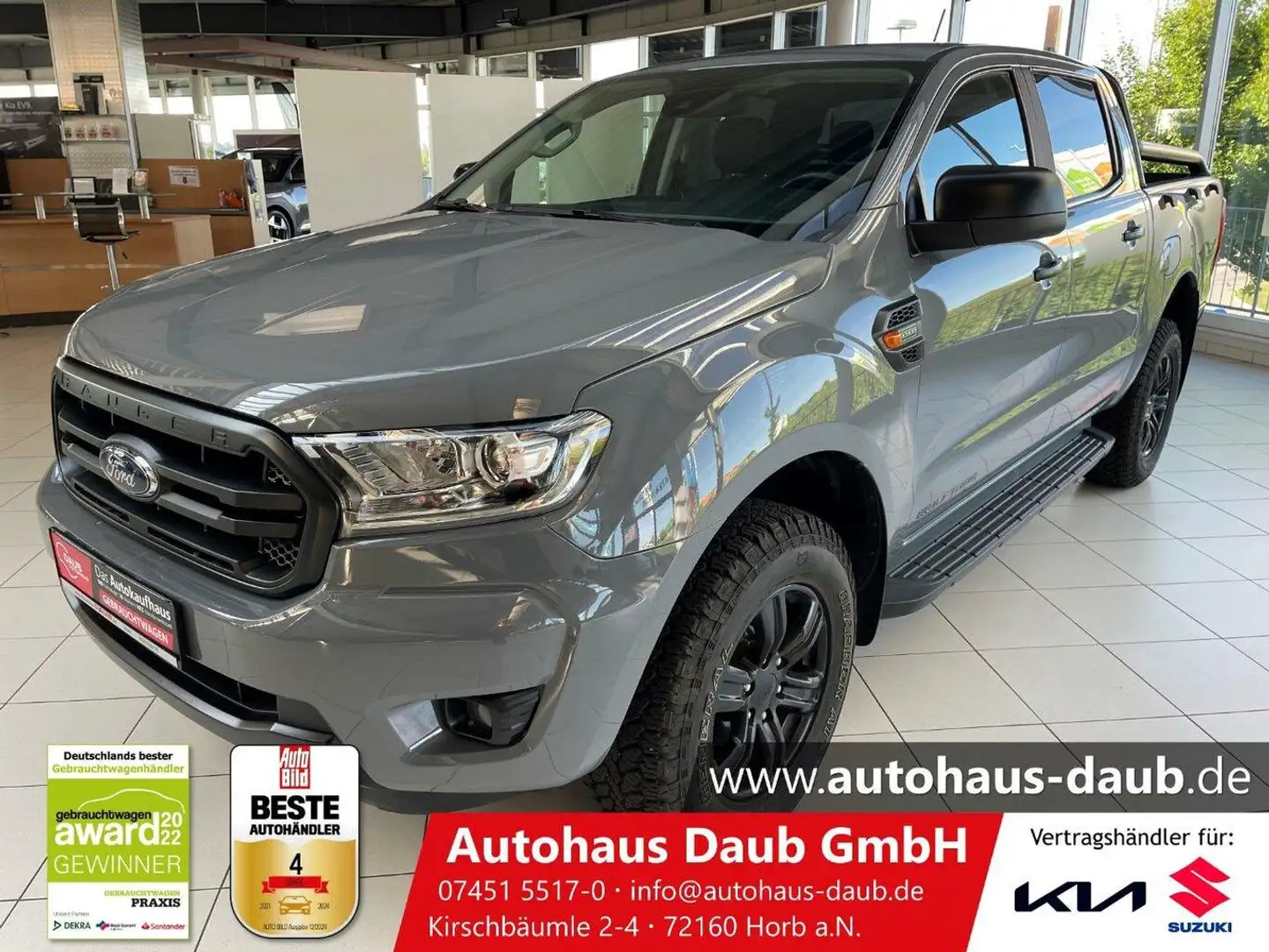 Ford Ranger 2.0 TDCi Panther Wolftrak+4x4+Doppelkab++ Grijs - 1