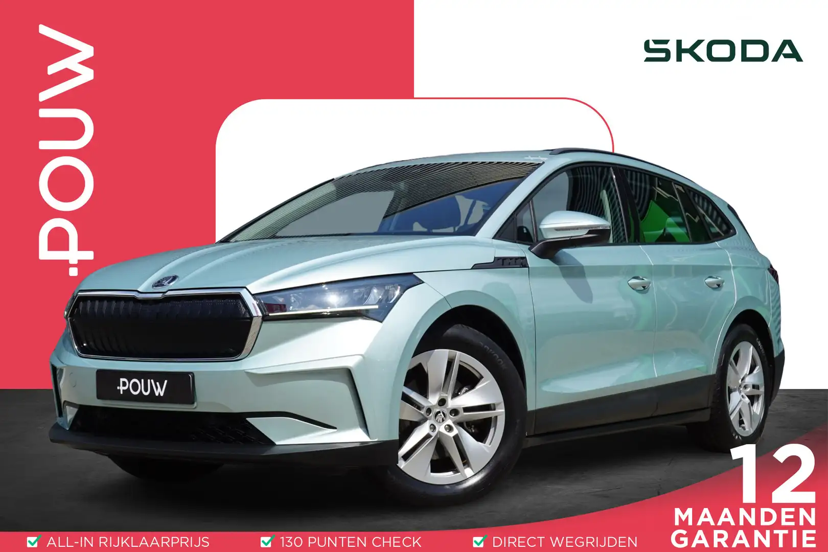 Skoda Enyaq 60 180pk | SoH 93% | Navigatie | SmartLink | PDC A Gris - 1