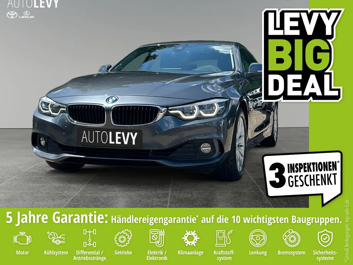 BMW 420 i Gran Coupe xDrive  Advantage +Matrix+HeadUp+ Szary - 1