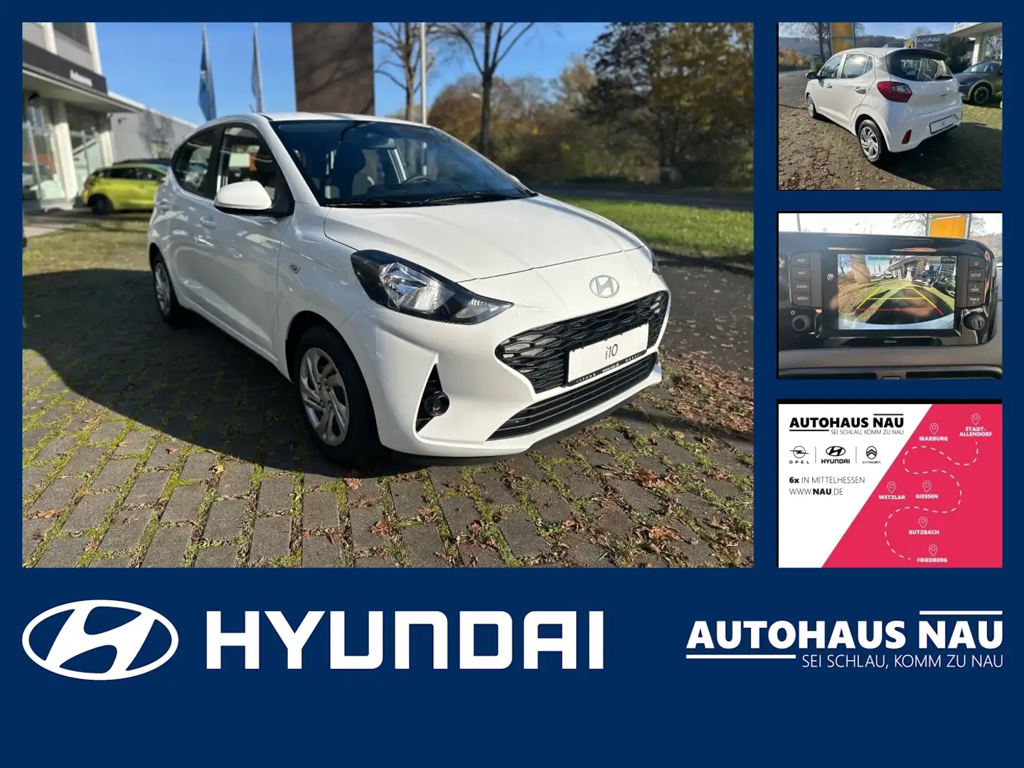 Hyundai i10 1.0 Select, Navi **SALE**Black Week** PDC Wit - 1