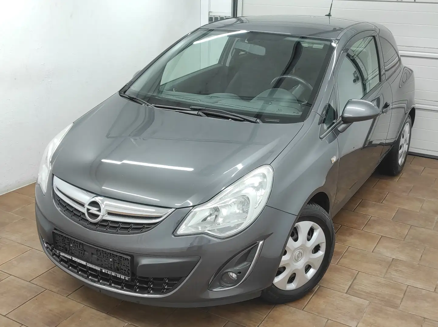 Opel Corsa D 1.2 *TÜV * NAVI KLIMA TEMP BC EURO5 USB ZV Gris - 1