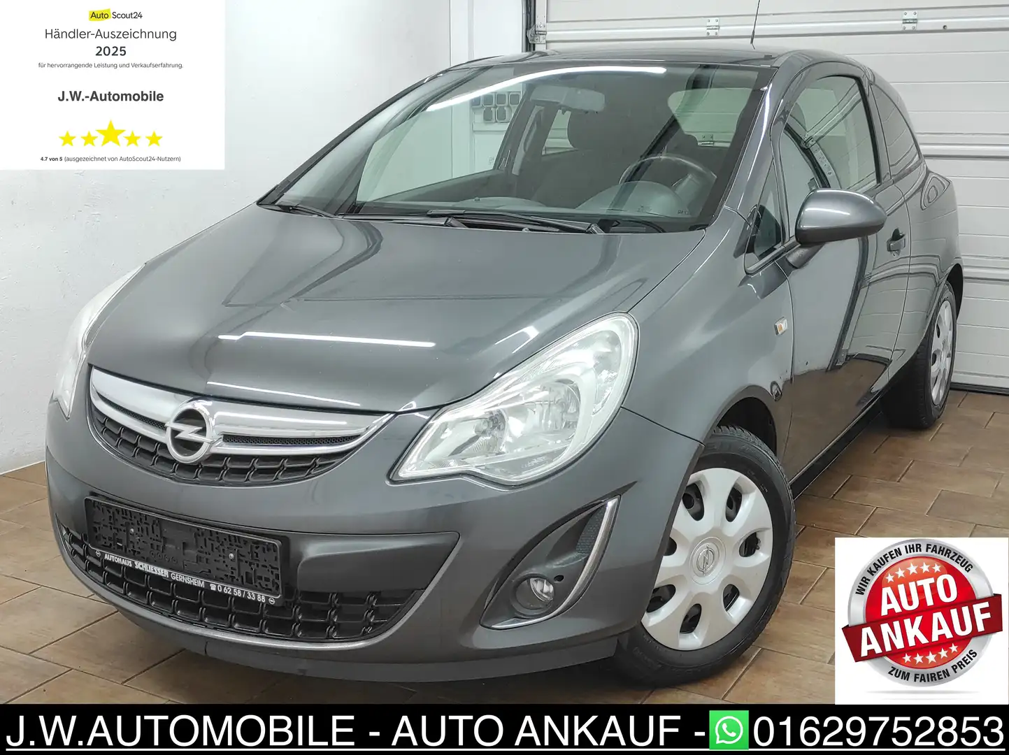 Opel Corsa D 1.2 *TÜV * NAVI KLIMA TEMP BC EURO5 USB ZV Gris - 2