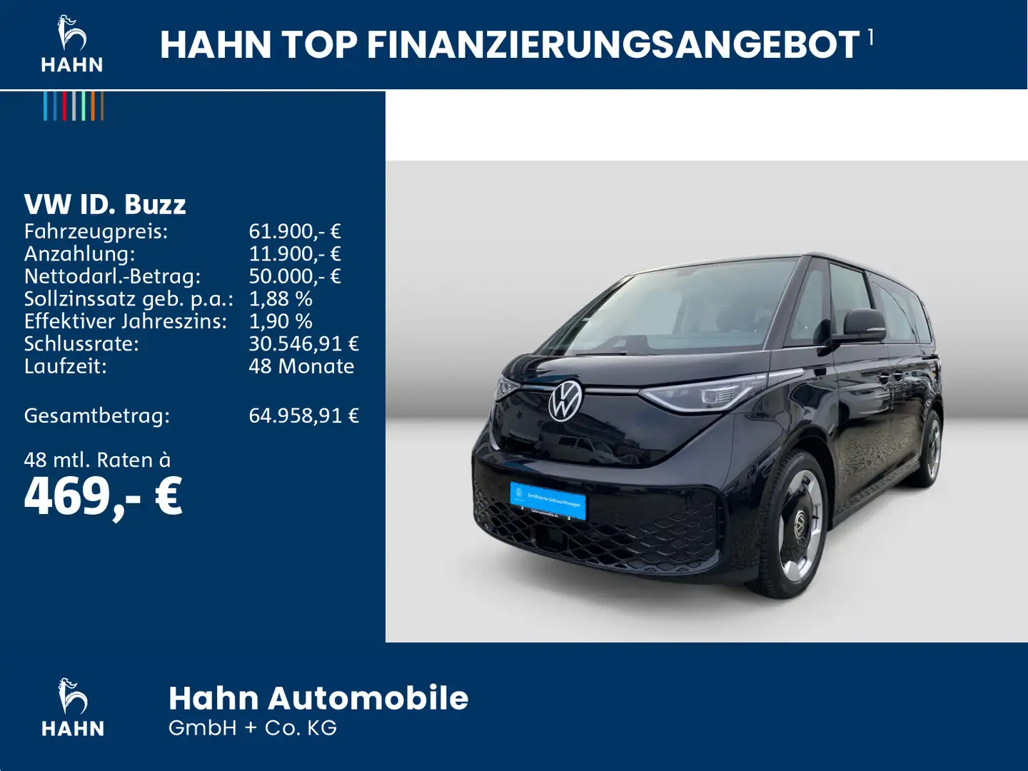 Volkswagen ID. Buzz ID.Buzz Pro KR MATRIX ACC Schwarz - 2