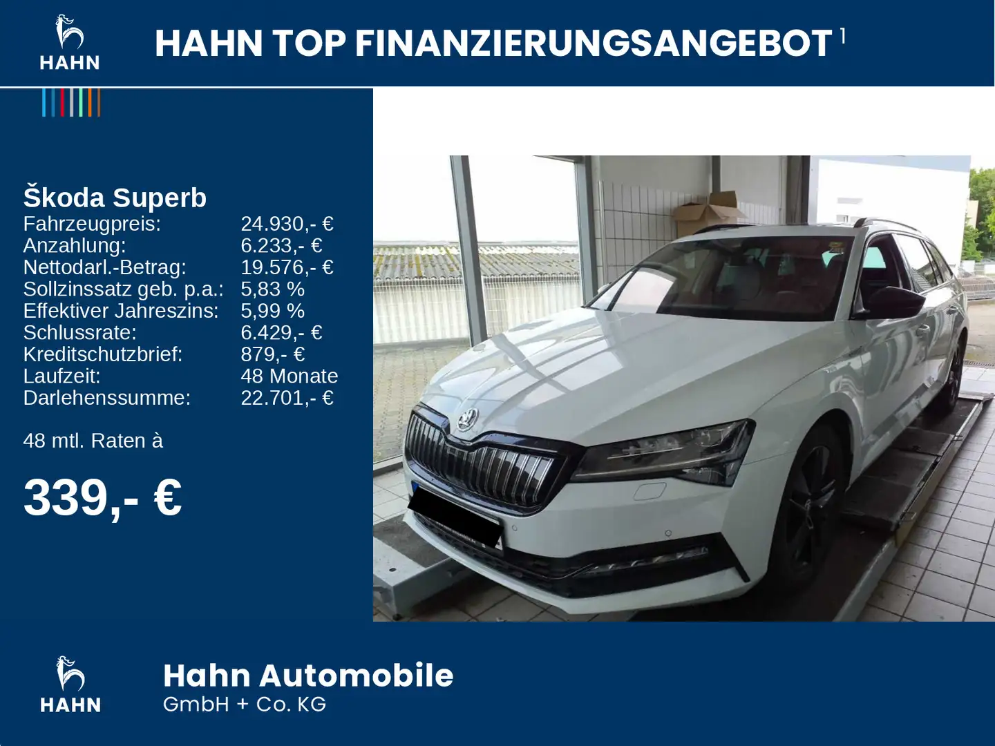 Skoda Superb Combi 1.4TSI iV Sportline AHK ACC Canton Blanc - 2