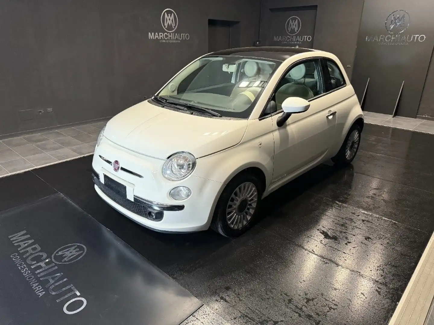 Fiat 500 1.2 Lounge Blanc - 1
