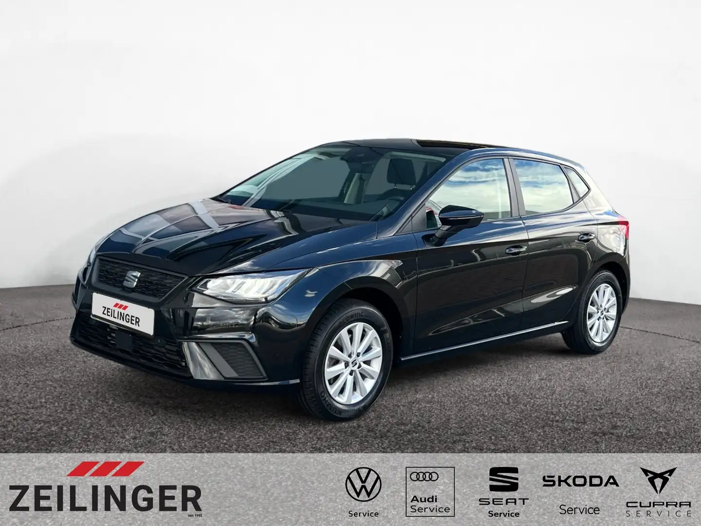 SEAT Ibiza Style TSI DSG|5-J-GAR|NAVI|ACC|CLIMATRONIC Schwarz - 1