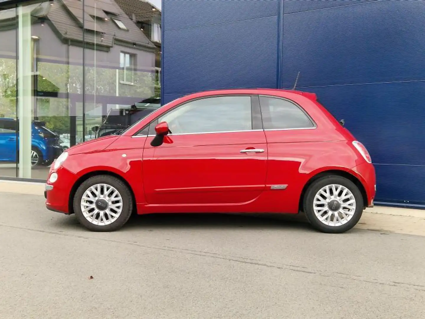 Fiat 500 Lounge - toit pano - clim Rouge - 2
