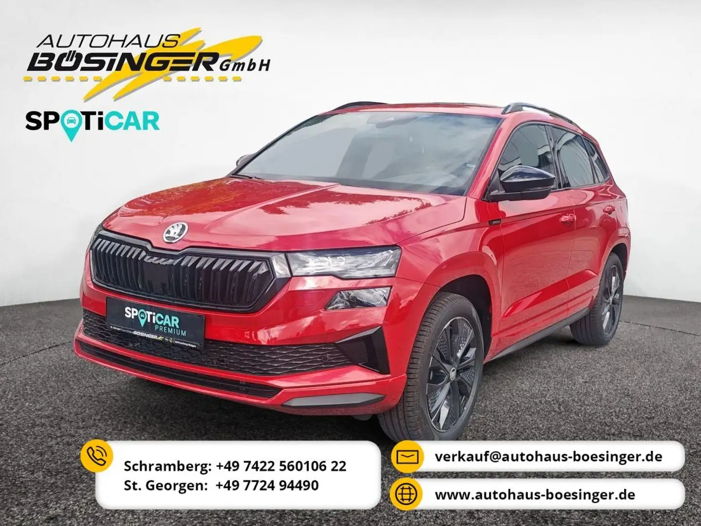 Skoda Karoq Sportline 2.0TDI 4x4 DSG AHK/Navi/Kam 5J-Garantie Roşu - 1